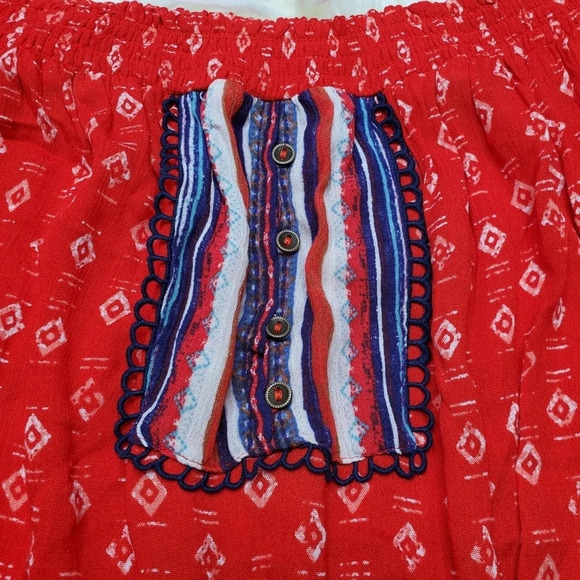 Love & Liberty Off The Shoulder Romper - Picture 3 of 6